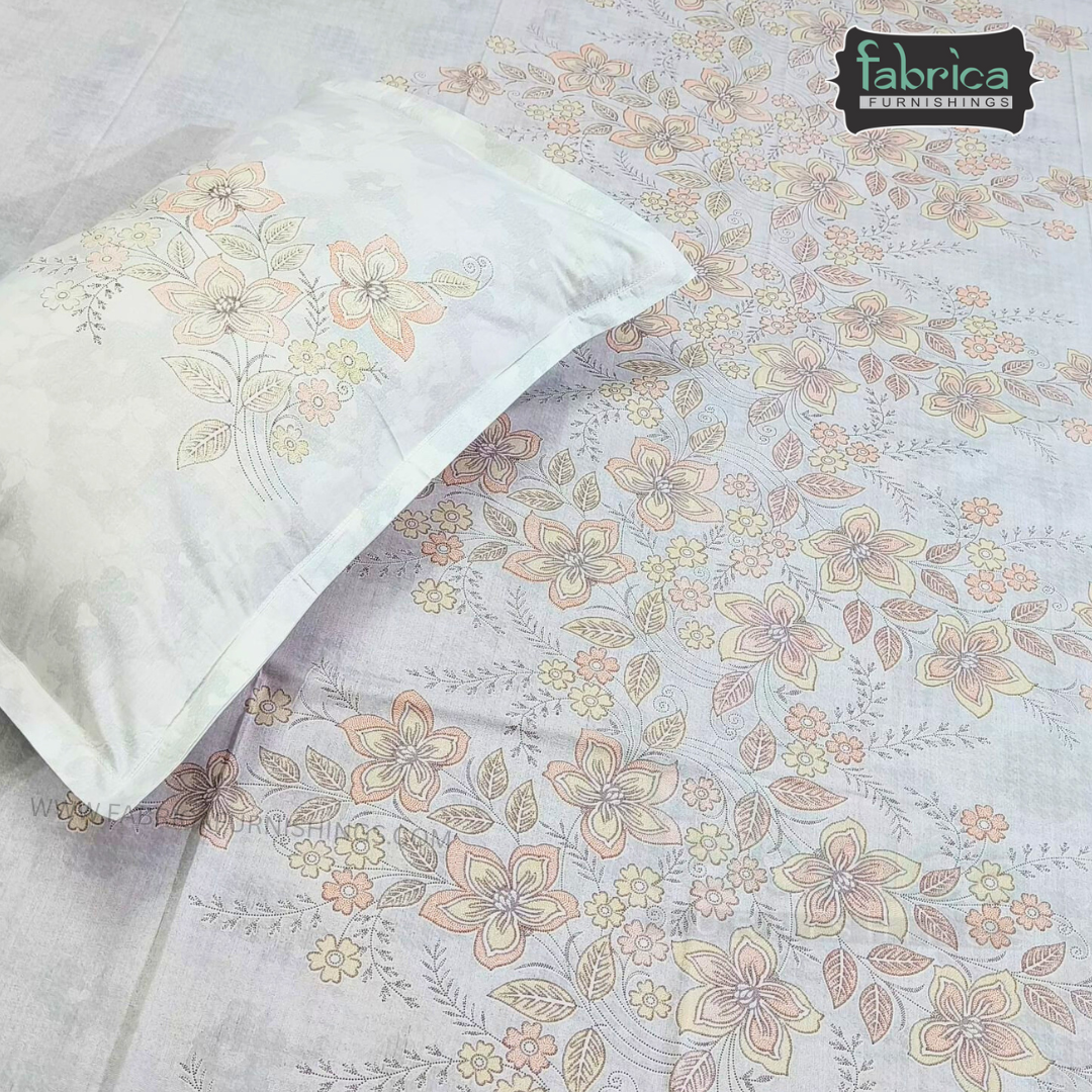 Sengol Super King Size Pure Cotton Printed Bedsheet Set