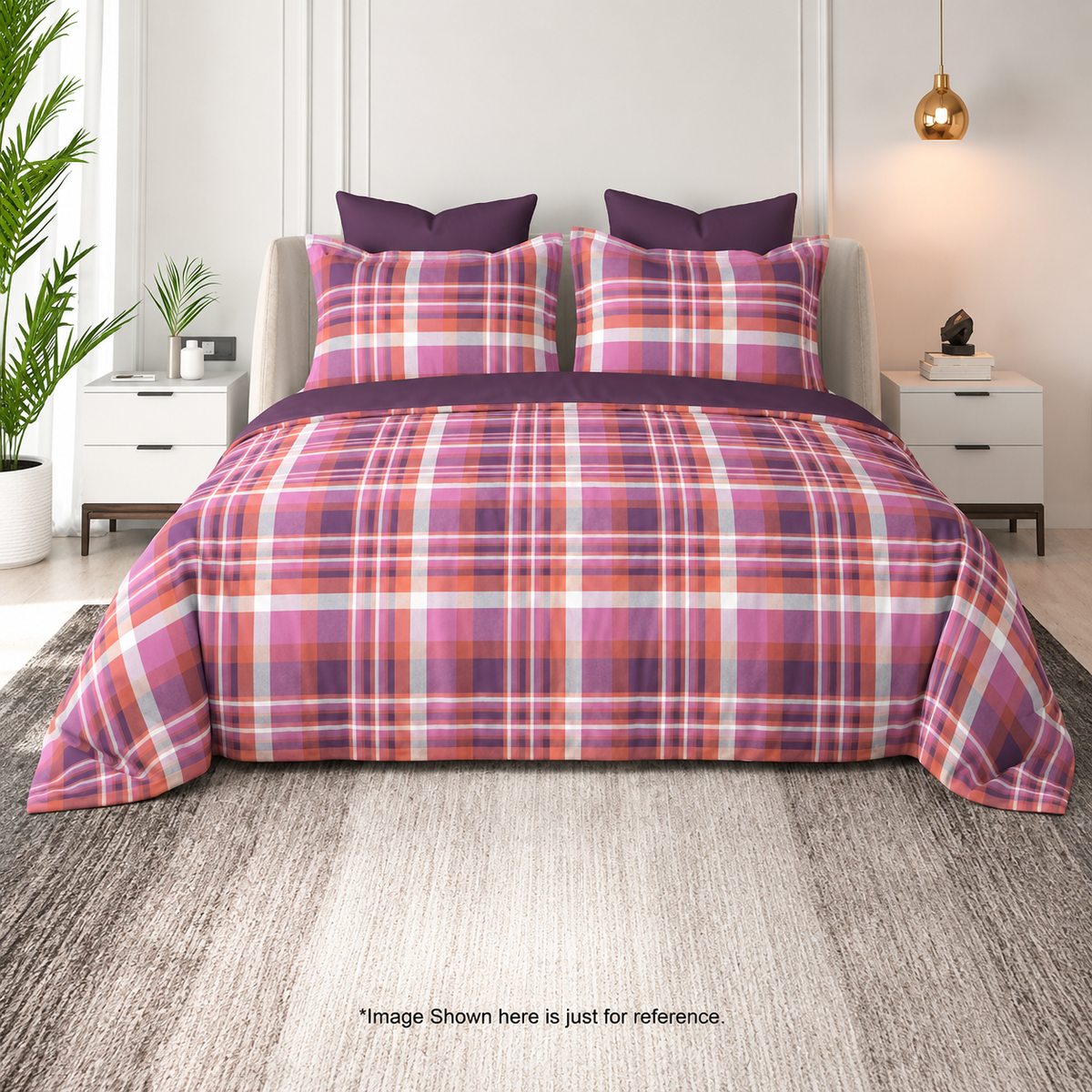 Floral Bliss King Size Pure Cotton Printed Bedsheet Set