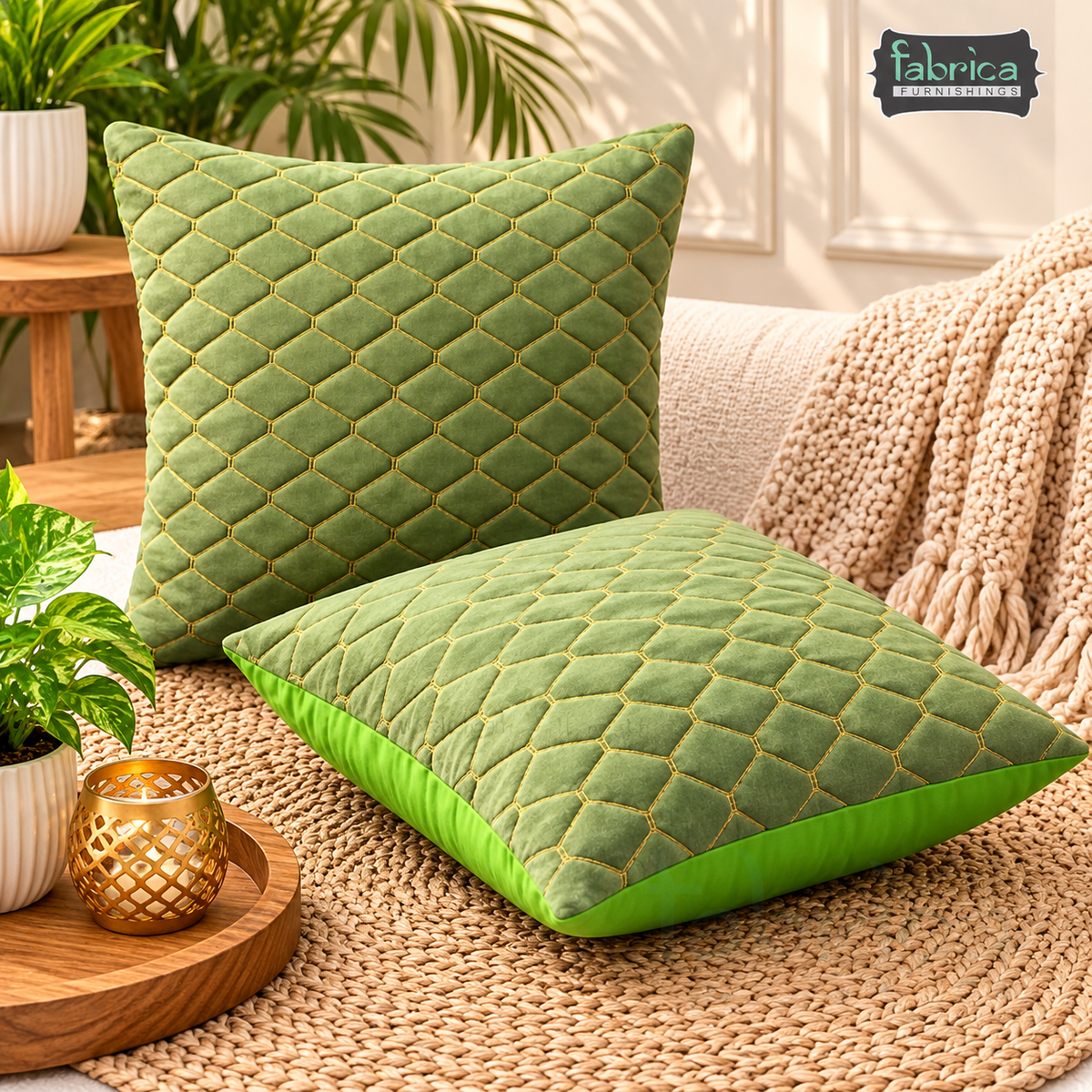 Anita's Royal Embroidered Designer Cushion cover 5 Pcs Set