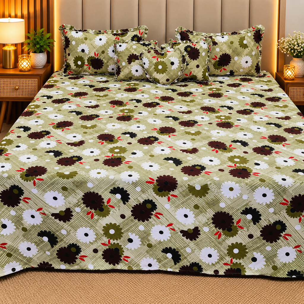 Festive Delight Double Bed 6 Piece Bedding Set
