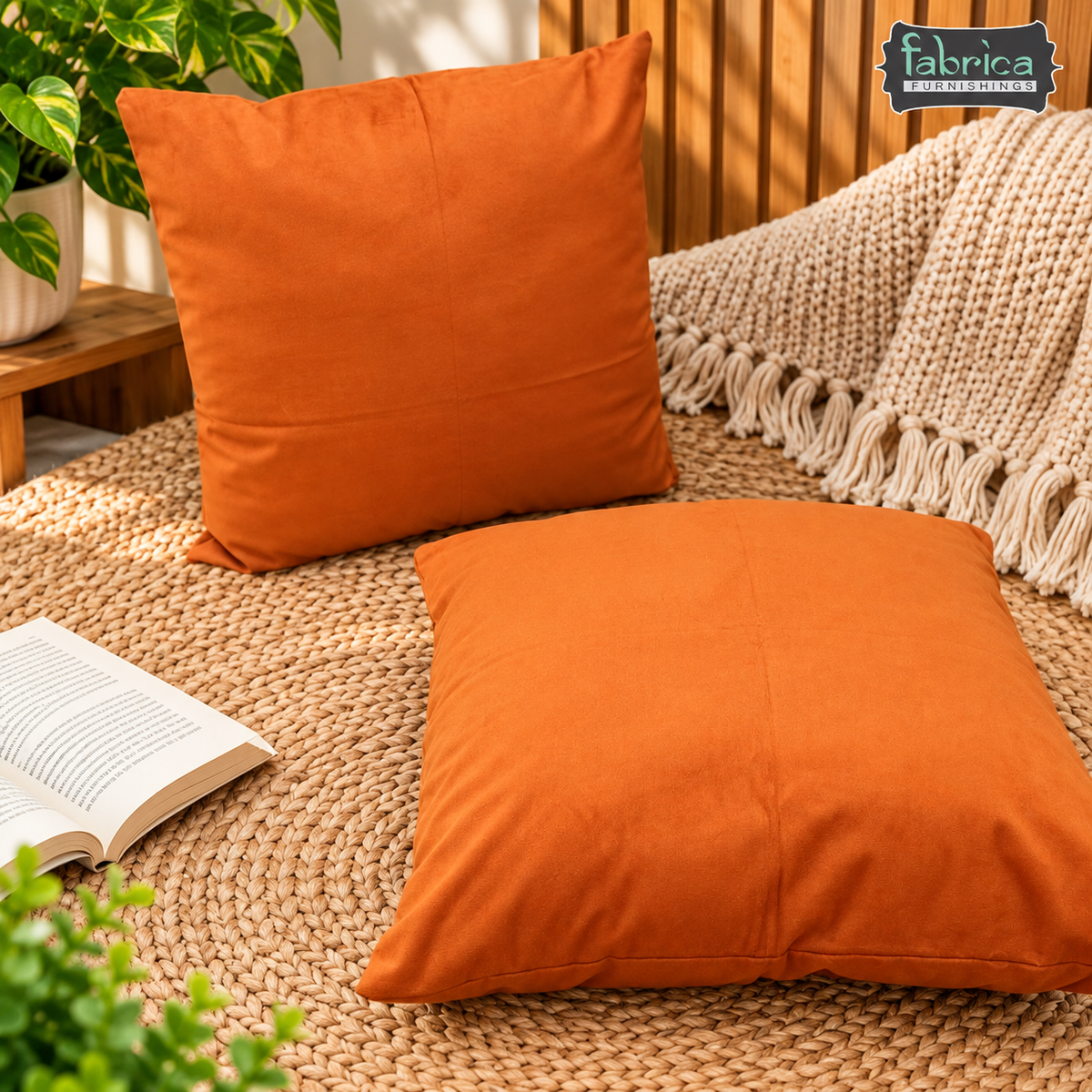 ANITA'S ROYAL VELVET GRACE CUSHION COVERS (SET OF 2).