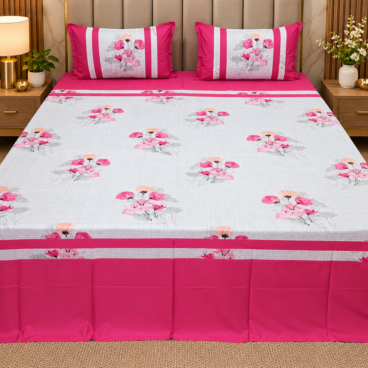 Pattern Play pure cotton king size Mix & Match  bedsheet set