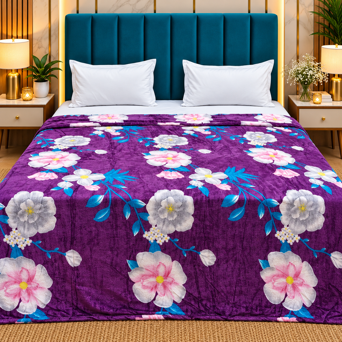 Snow Soft  Printed Premium Double Bed Cozy Duvet Cover