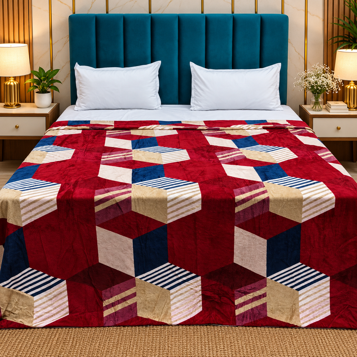 Snow Soft  Printed Premium Double Bed Cozy Duvet Cover