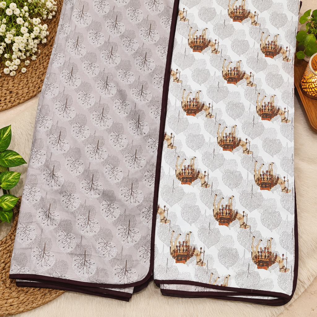 Blissed Pure Cotton Soothing Single Duvet Covers Pair (TEHAR)