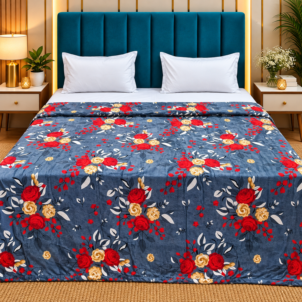 Snow Soft  Printed Premium Double Bed Cozy Duvet Cover