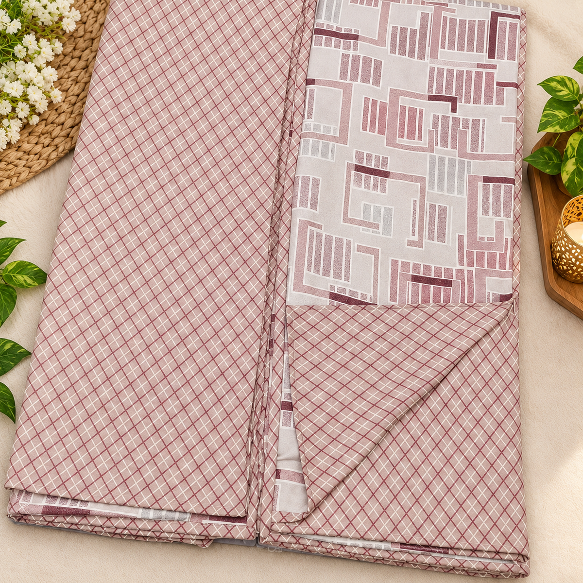 Navrang Pure Cotton Soothing Single Duvet  Pair (TEHAR)
