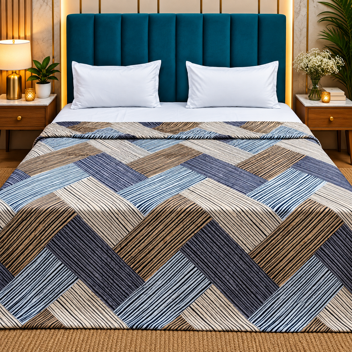 Snow Soft  Printed Premium Double Bed Cozy Duvet Cover