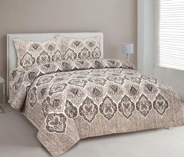 Decor Designer Print Cotton Double Bed Queen Size Bed Sheets (90*108 Inch)