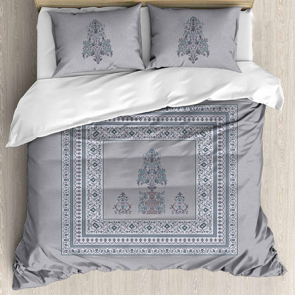 Fab Decor Pure Cotton Digital Print Super Kingsize Bedsheet (400TC)