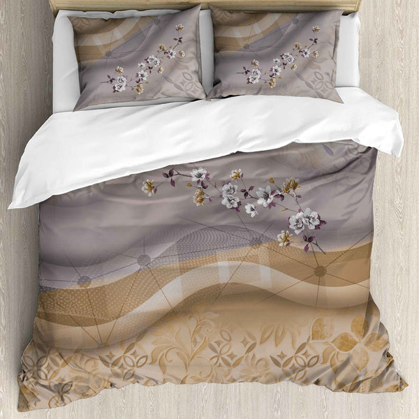 Fab Decor Pure Cotton Digital Print Super Kingsize Bedsheet (400TC)