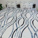 Fabby Home Abstract Print Cotton Double Bedsheet