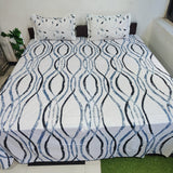 Fabby Home Abstract Print Cotton Double Bedsheet
