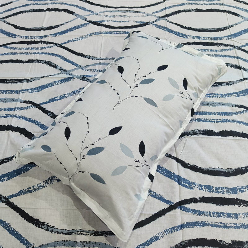 Fabby Home Abstract Print Cotton Double Bedsheet