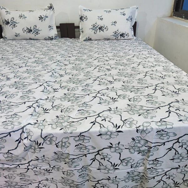 Fabby Home Abstract Print Cotton Double Bedsheet