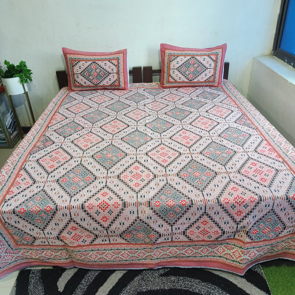 Fabby Decor Designer King Size  Bedcover.