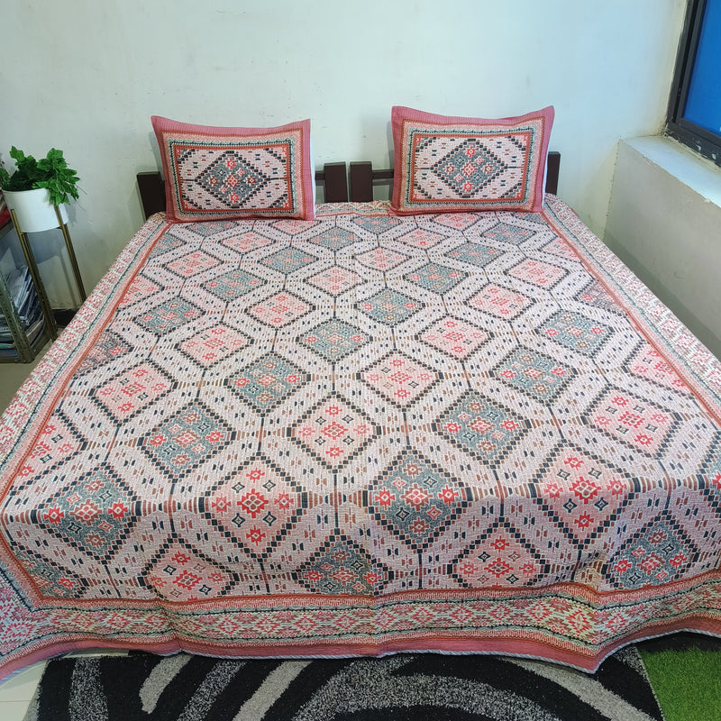 Fabby Decor Designer King Size  Bedcover.