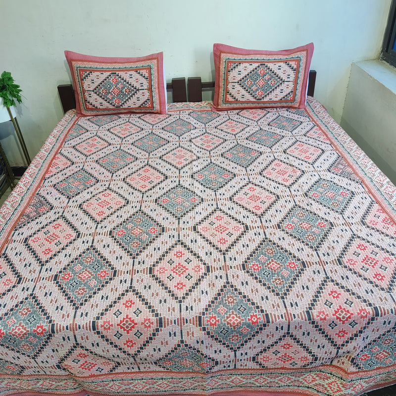 Fabby Decor Designer King Size  Bedcover.