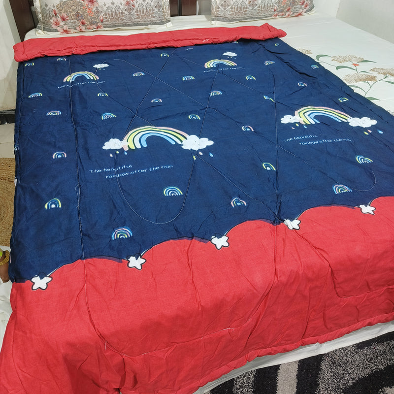 Fabby Cartoon Print Single bed Comforter(Quilt)