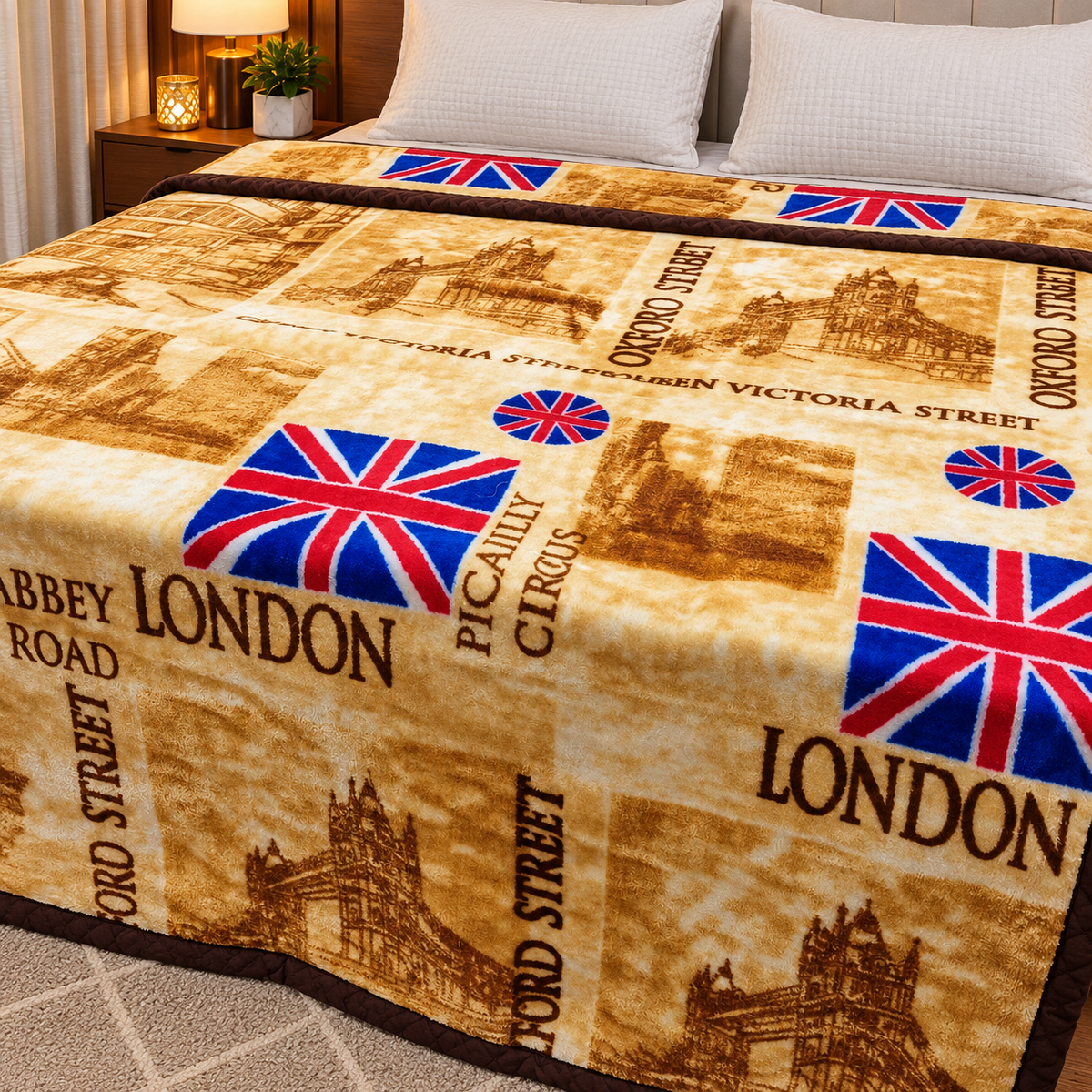 Royal comfort Floral Printed single Bed Blanket