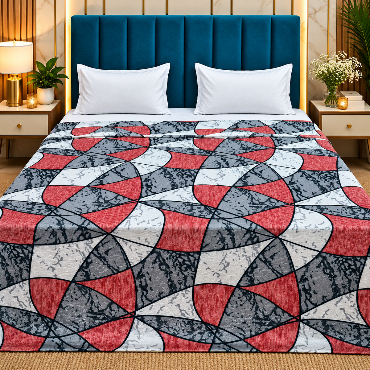 Snow Soft  Printed Premium Double Bed Cozy Duvet Cover
