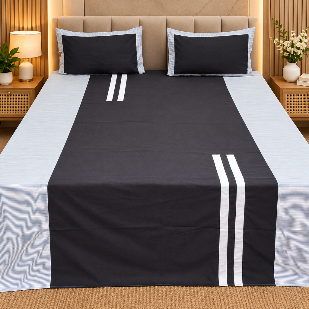 Pattern Play pure cotton king size Mix & Match  bedsheet set