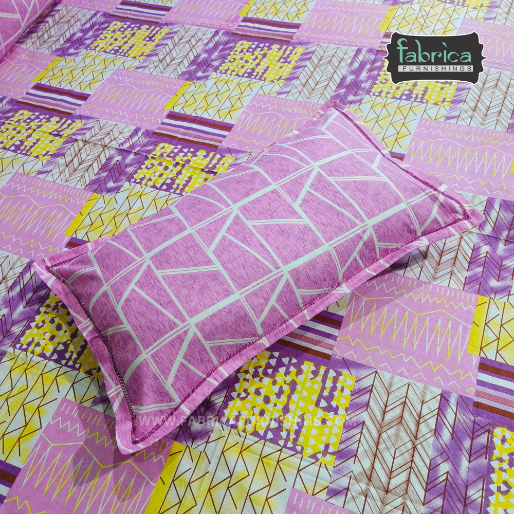 Decor Classic Print Cotton  Double Bed Queen Size Bed Sheets
