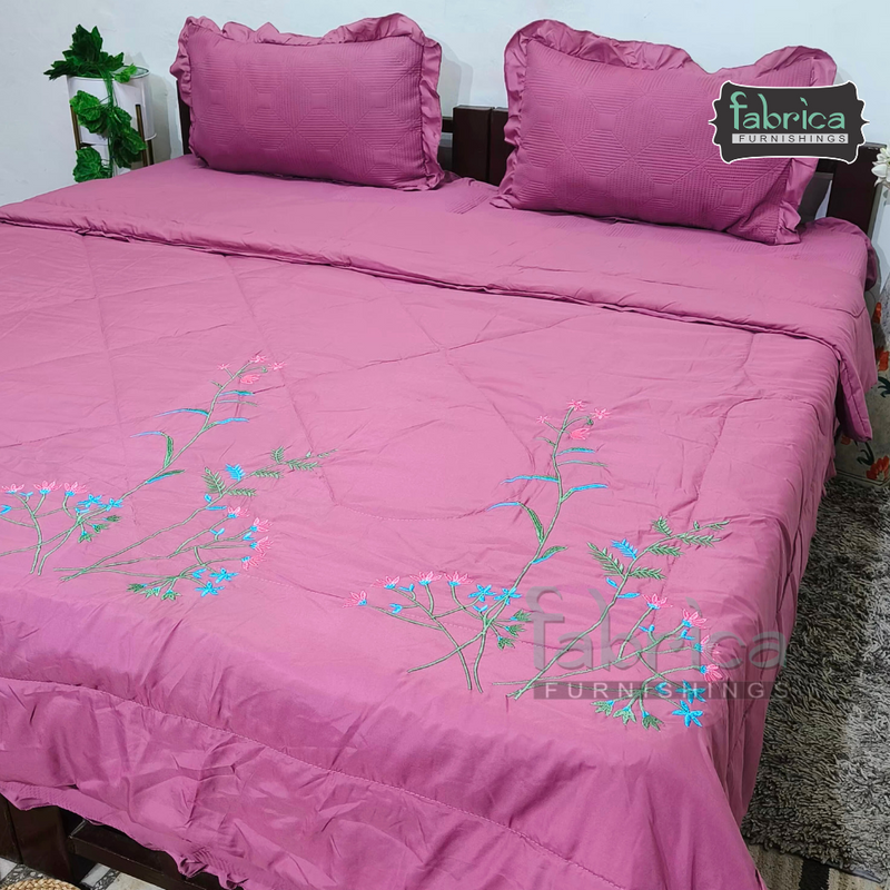 Rajwada Embroidered Quilted Bedding Set