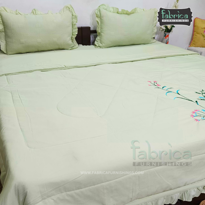 Rajwada Embroidered Quilted Bedding Set