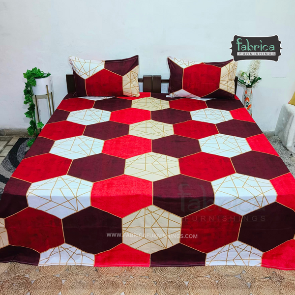 Utsav Mahal  Super King Size Cotton Bedsheet
