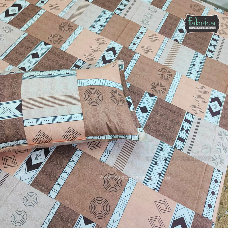 procian premium pure cotton printed king size bedsheet