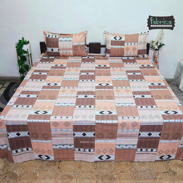 procian premium pure cotton printed king size bedsheet