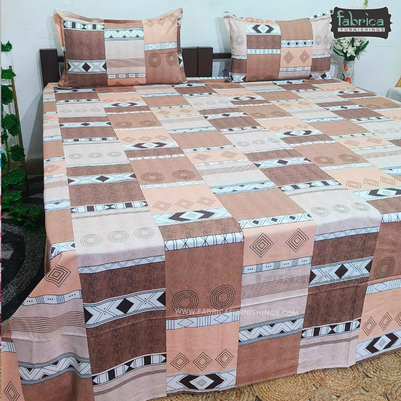 procian premium pure cotton printed king size bedsheet