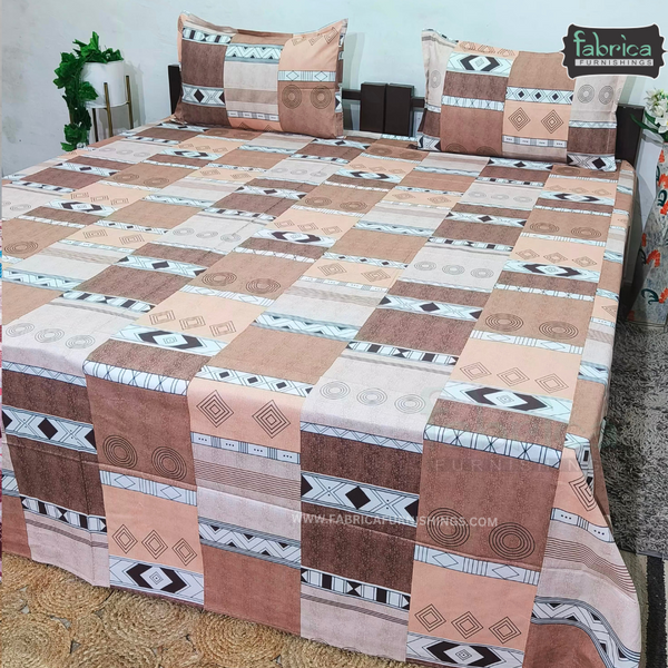procian premium pure cotton printed king size bedsheet