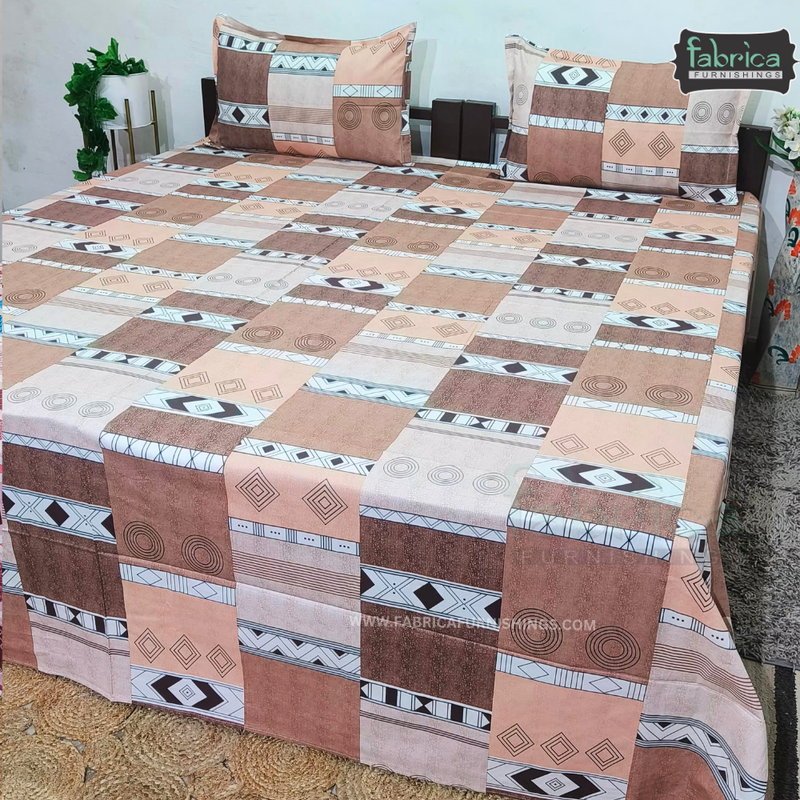procian premium pure cotton printed king size bedsheet