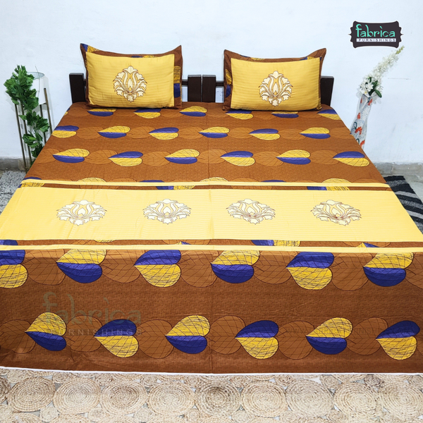 Emerald Designer embroider kingsize Bedsheet