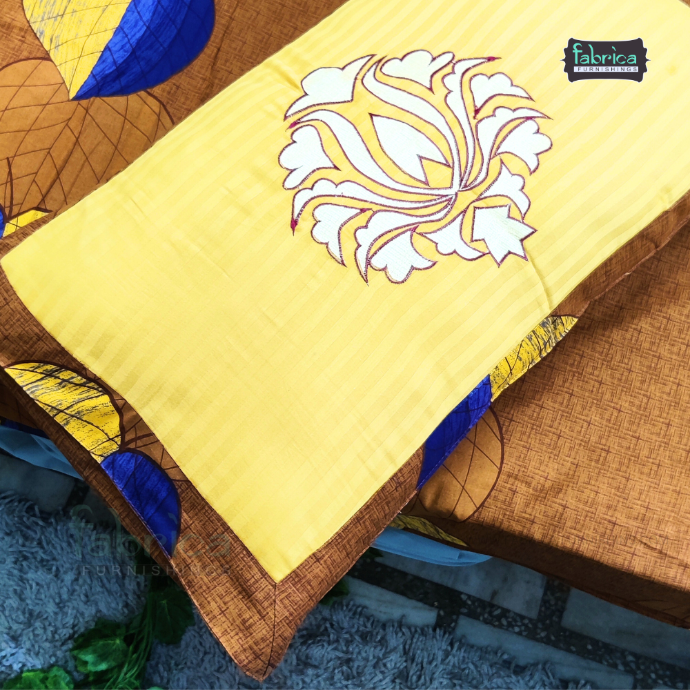 Emerald Designer embroider kingsize Bedsheet