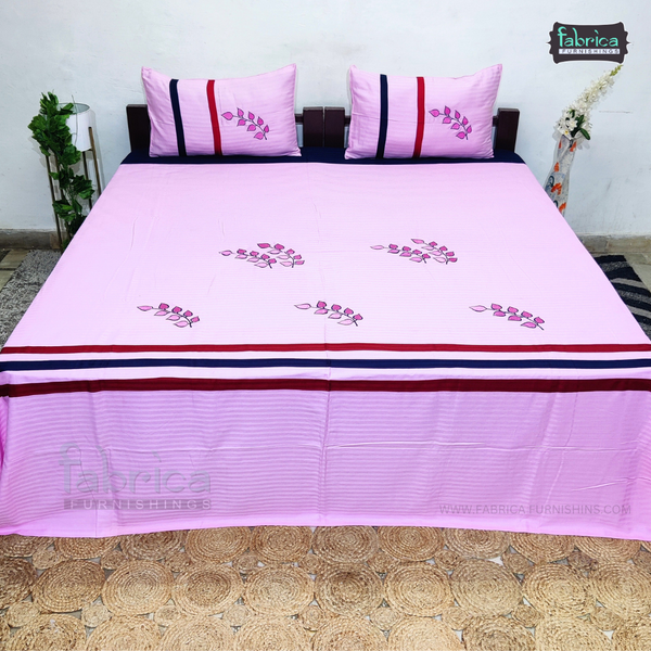 Emerald Designer embroider kingsize Bedsheet