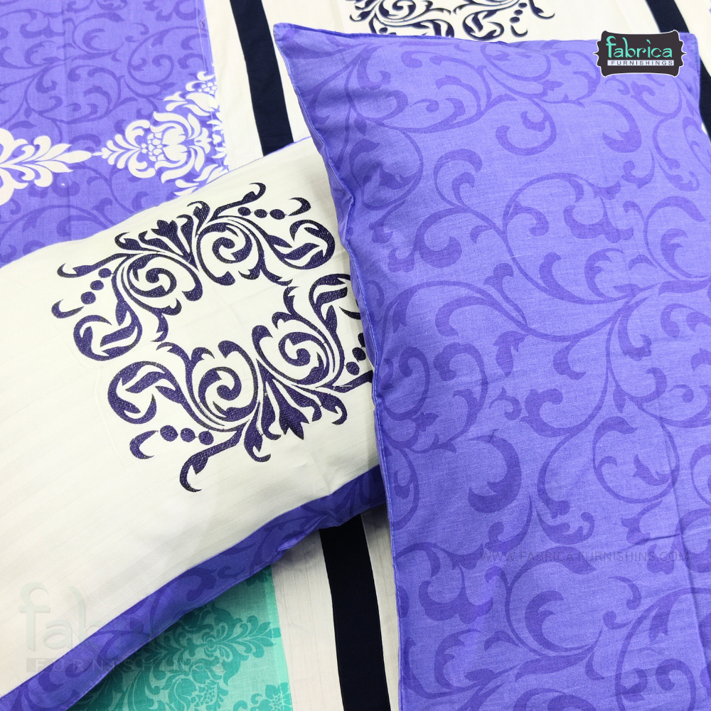 Emerald Designer embroider pure cotton kingsize Bedsheet