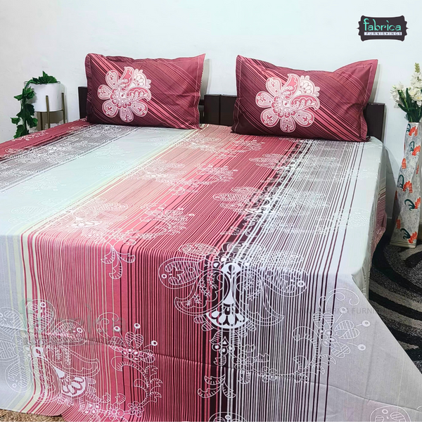 La Cozy Decor Designer Print Cotton King Size Bed Sheets