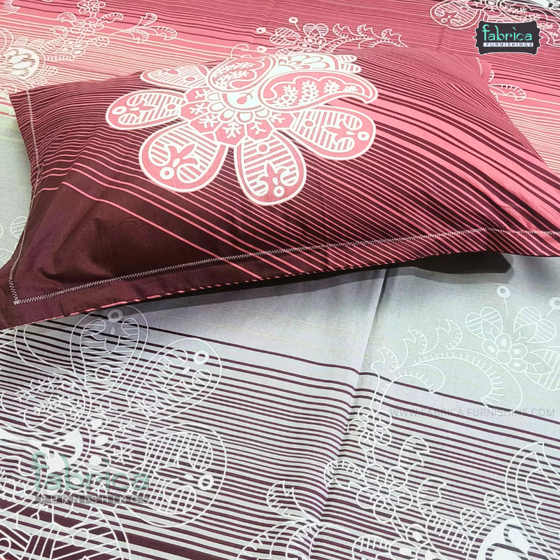 La Cozy Decor Designer Print Cotton King Size Bed Sheets