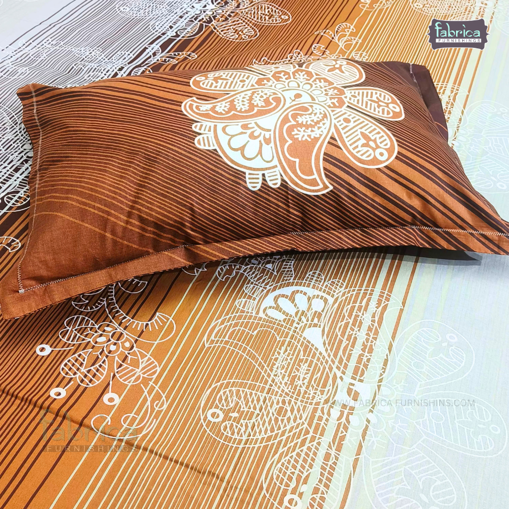 La Cozy  Decor Designer Super King size Printed Pure Cotton Bedsheet