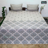 Sangol Super King Size Pure Cotton Printed Bedsheet Set