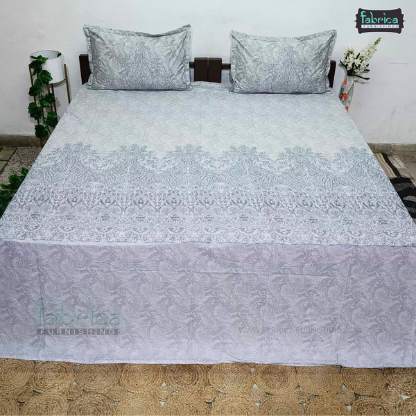 Sengol Super King Size Pure Cotton Printed Bedsheet Set