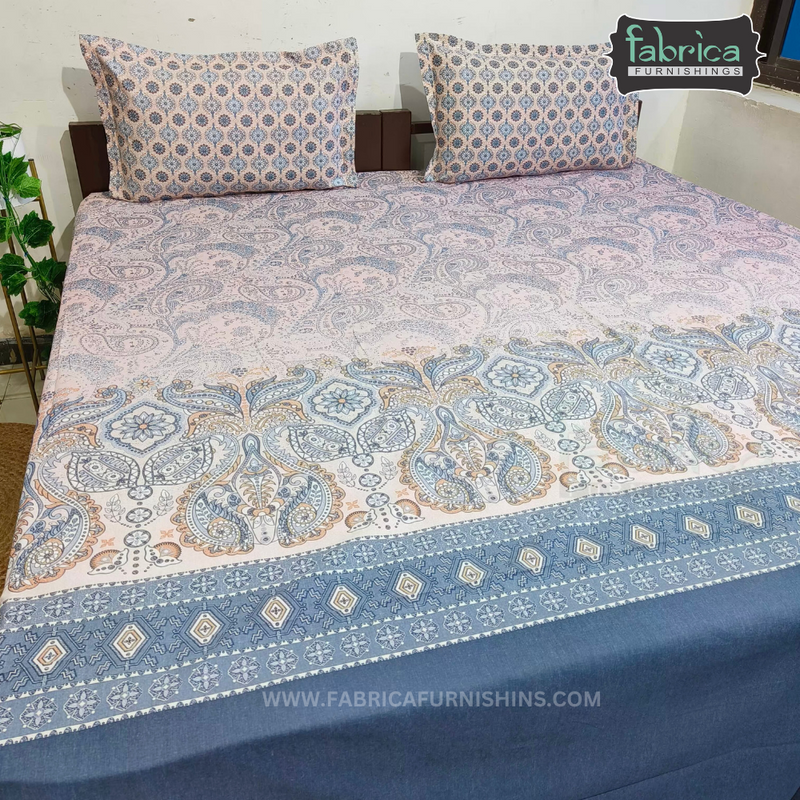 Maharani Mahal King Size Printed Bedsheet