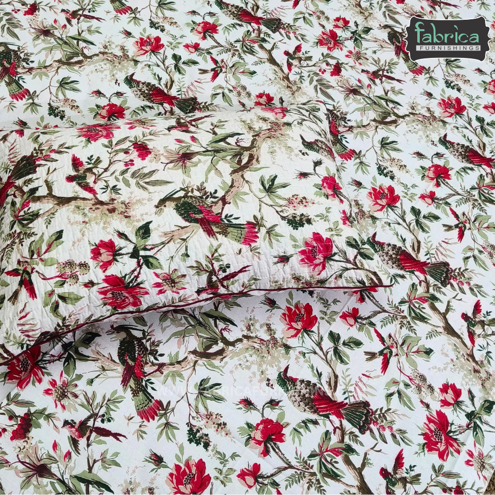 Anokhi Printed 5 pcs pure cotton King Size Bedsheet Set