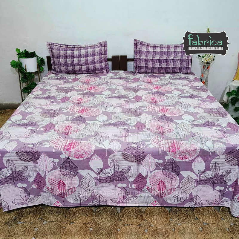 Decor classic Print Mix and Match Cotton Double Bed Queen Size Bed Sheets