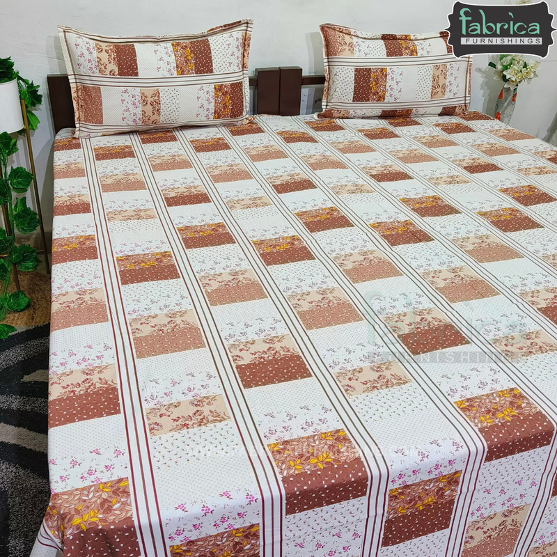 Decor Designer Print Cotton Double Bed Queen Size Bed Sheets