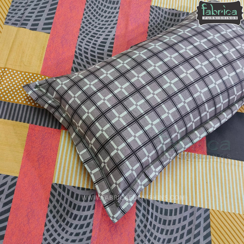 Fabby Decor Classic Print Cotton  Double  Bed Queen  Size Bed  Sheets