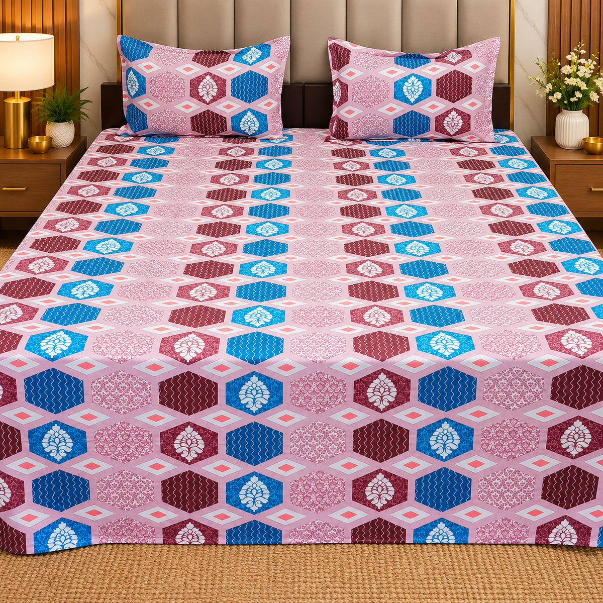 Royal Utsav Super King Size Cotton Bedsheet